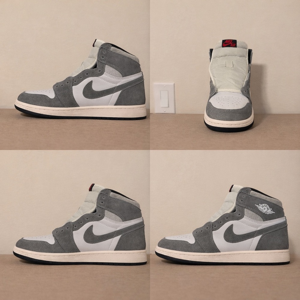 Nike Air Jordan Retro 1 High OG Washed Grey. Size: 6y || OG Box. 100% Authentic